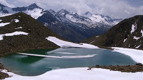 Jezírko pod Wildspitze