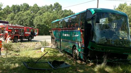 Nehoda autobusu u Doban na Plzesku