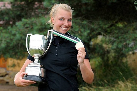 Mistryn Evropy v amatérském golfu 2010 Sophia Popovová z Nmecka.