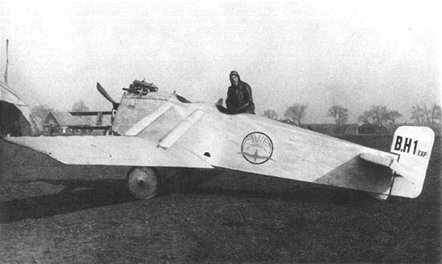 Historické foto letounu B. H. 1
