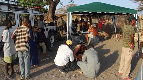 Polní ordinace v osad kmene Turkana