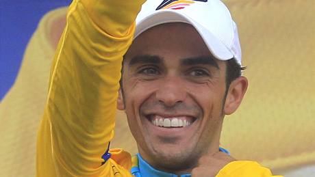 Alberto Contador ve lutém dresu