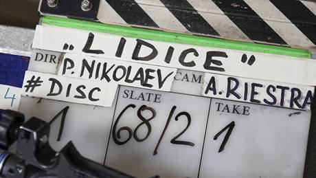 Z natáení filmu Lidice, vznice Mladá Boleslav  - první klapka