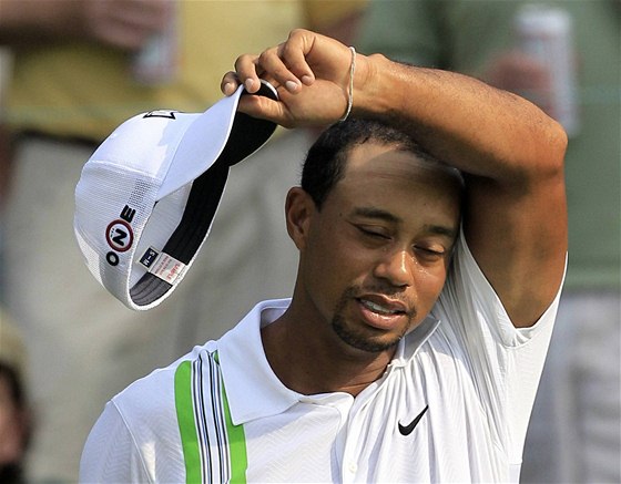 Tiger Woods, první kolo Bridgestone Invitational 2010.