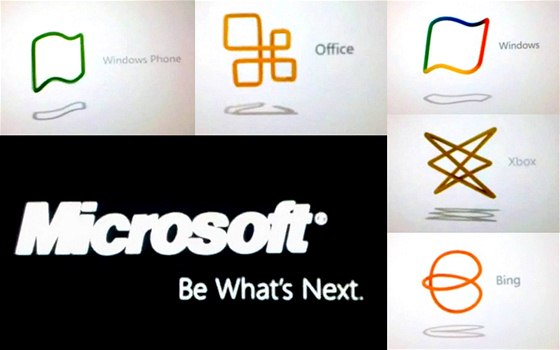 Nová loga Microsoftu? Nikoli, jen ilustraní materiál. Slogan Be What's Next se ale prý pouívat bude