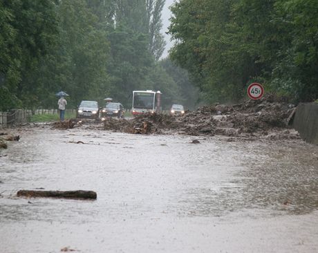 Sesuv pdy mezi Sebuznem a Brnou v okrese st nad Labem