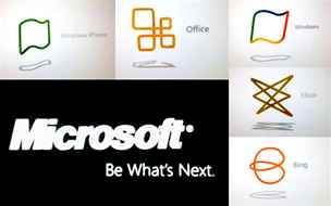 Nová loga Microsoftu? Nikoli, jen ilustraní materiál. Slogan Be What's Next se ale prý pouívat bude