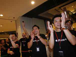 Zahájení prodeje iPhonu 4 v Hongkongu