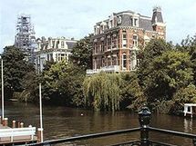 S nizozemskch kanl Singlegracht v Amsterodamu 