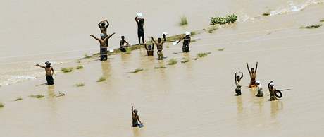 Záplavy v Pákistánu.