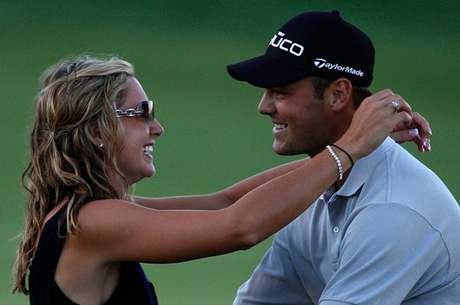 Alison Michelettiov a Martin Kaymer po vtzstv v PGA Championship.