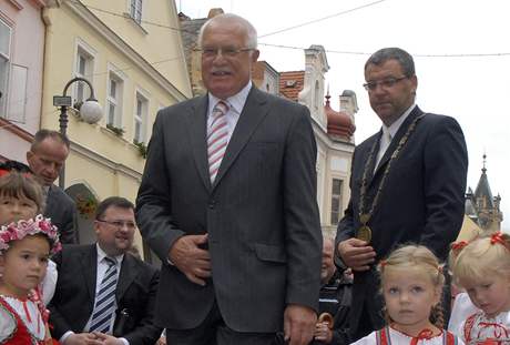 Václav Klaus v Domalicích