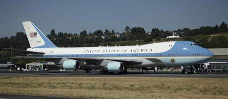 Air Force One na letiti u Seattlu