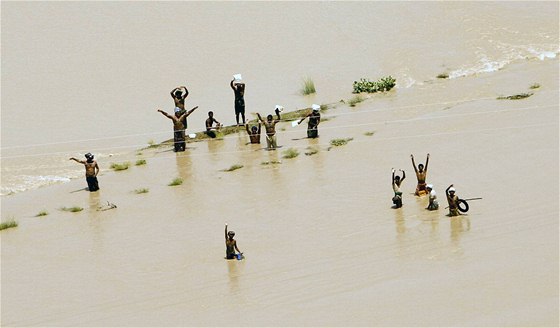 Záplavy v Pákistánu.