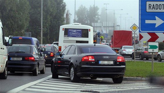 Auto ministra zemdlství Ivana Fuksy