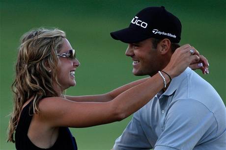 Alison Michelettiov a Martin Kaymer po vtzstv v PGA Championship.