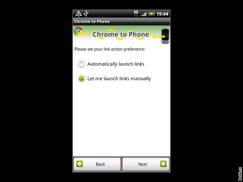 Google Chrome to Phone