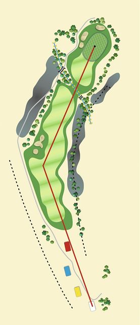 Golfov hit Old Course v eladn, jamka . 14 - nkres.