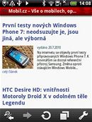 HTC Wildfire - uivatelsk prosted