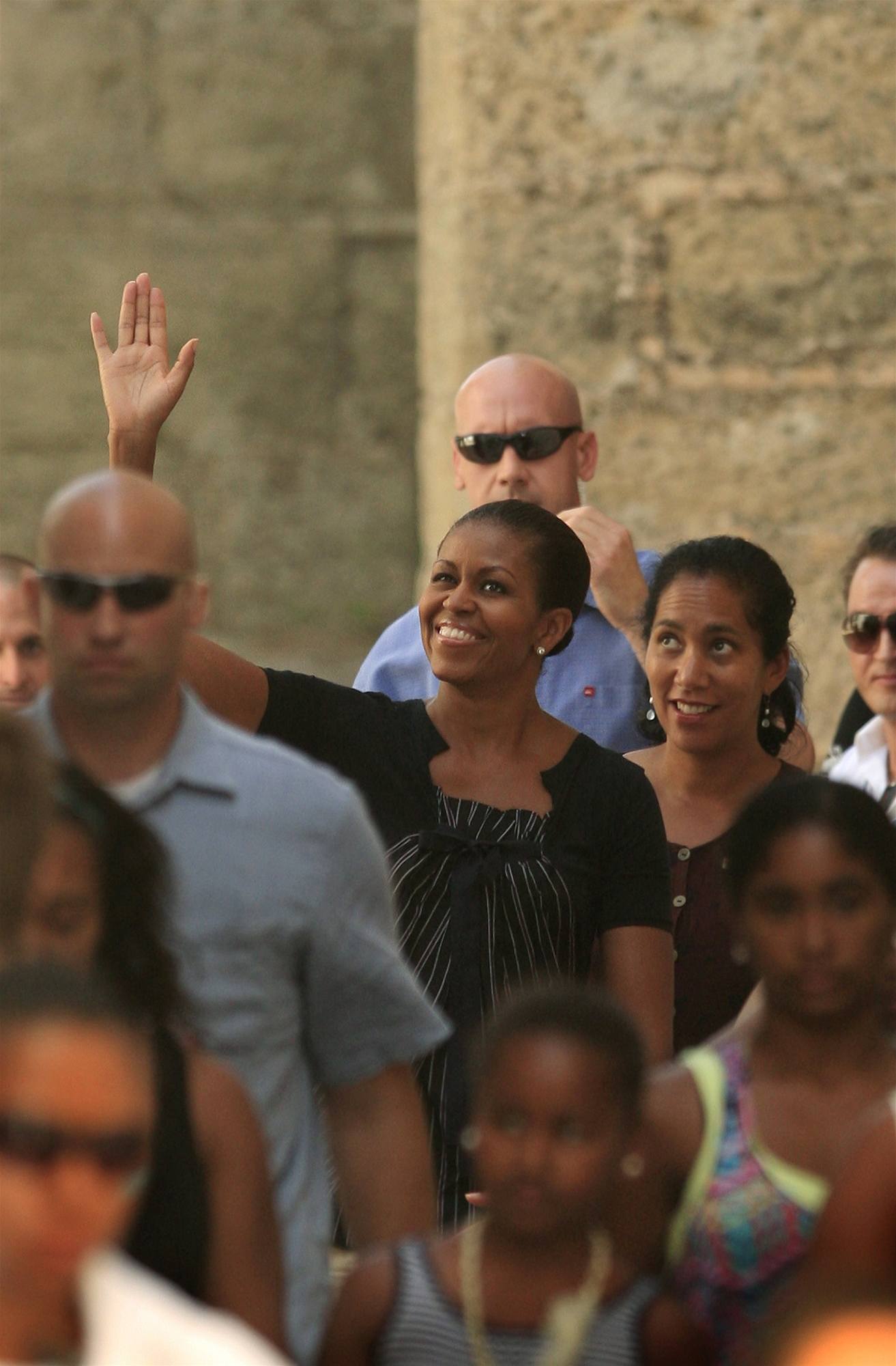 Michelle Obamová na dovolené ve panlsku. I se svou ochrankou