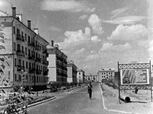 Leninsk (dnen Bajkonur) v letech 1950 a 1960