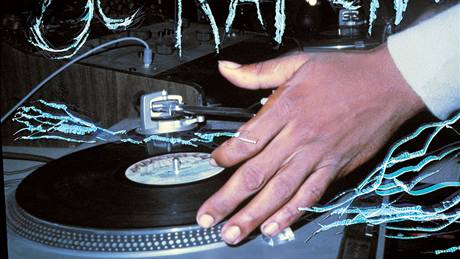 Charlie Ahearn: Scratched Slides, 1980-81; Scratch DJ Grand Wizard Theodores hand, Courtesy of Charlie Ahearn 