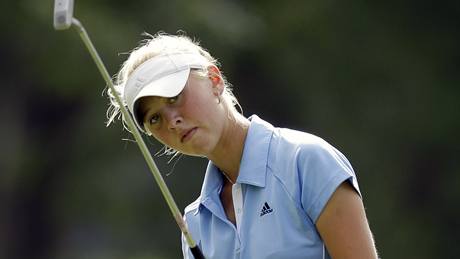 Jessica Kordová je po dvou kolech nejlepí hrákou golfového mistrovství svta drustev en v Argentin.