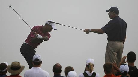 Tiger Woods, PGA Championship, trénink Tiger Woods, PGA Championship, trénink