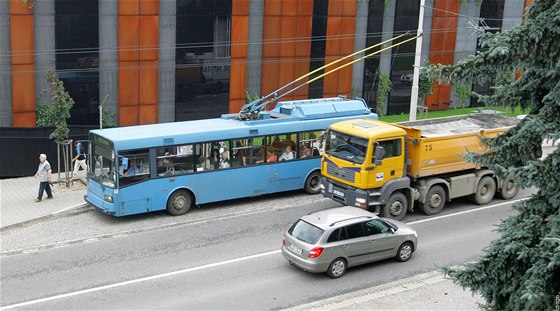 Zastávka u jihlavského City Parku