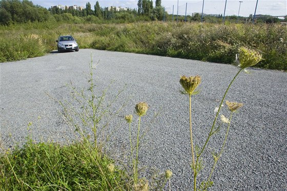 Komfortní estimetrová asfaltka zaíná v polích a koní desítky metr od Jatení ulice.