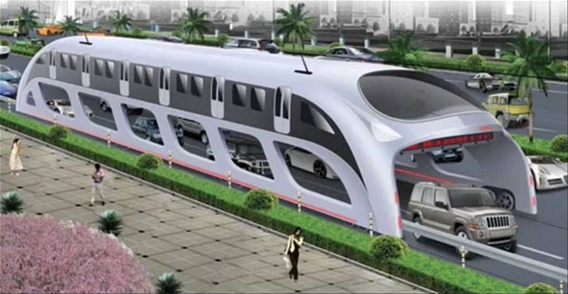3D Couch Express - koncept obří autobusové pevnosti, pod kterou se vejdou... 3D Couch Express - koncept obří autobusové pevnosti, pod kterou se vejdou...