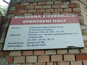 Torzo sportovn haly v pardubickch Tyrovch sadech