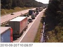 Kolona kvli nehod na 166. kilometru D1 ve smru na Brno