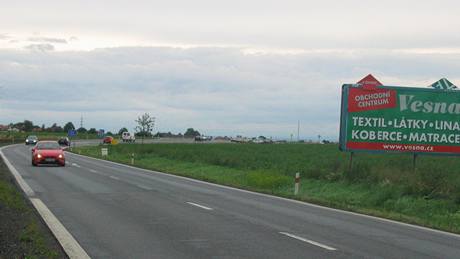 Nebezpečný billboard u Medlešic Nebezpečný billboard u Medlešic
