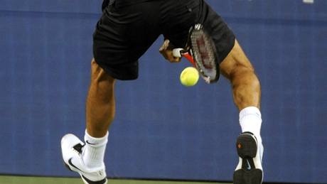tenista Roger Federer a jeho úchvatný kousek na US Open