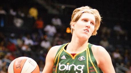 Jana Veselá v dresu Seattle Storm