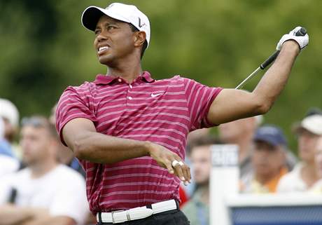 Tiger Woods, prvn kolo Deutsche Bank Championship 2010.