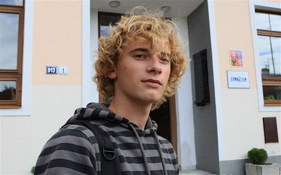 Osmanáctiletý student hodonínského gymnázia Pavel Zigáek kandiduje za Mladé kesanské demokraty v Dolních Bojanovicích