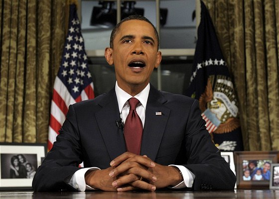 Barack Obama hovoil z Oválné pracovny podruhé