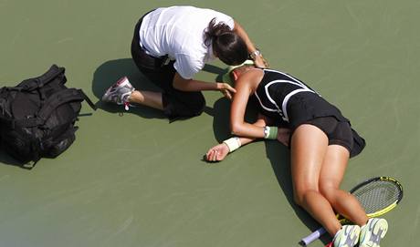 Victoria Azarenkov zkolabovala bhem zpasu 2.kola US Open
