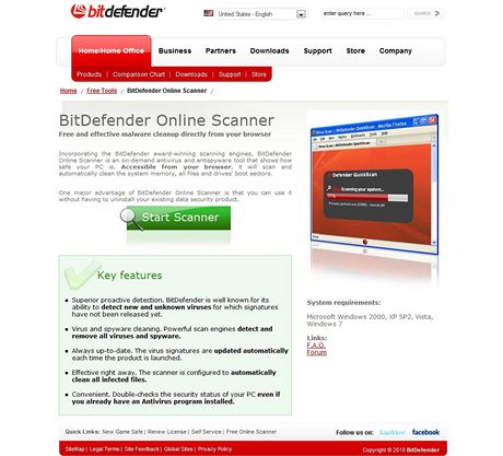 BitDefender Online Scanner