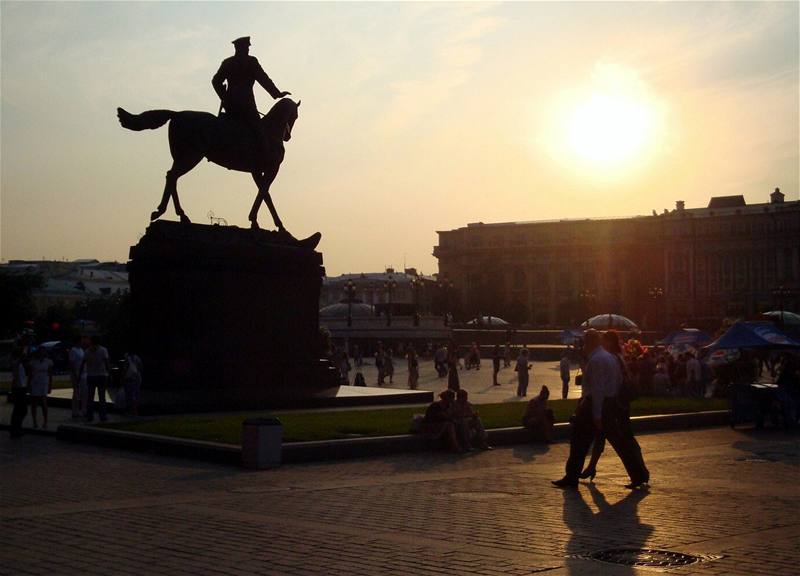 Moskva, socha generála Kutuzova