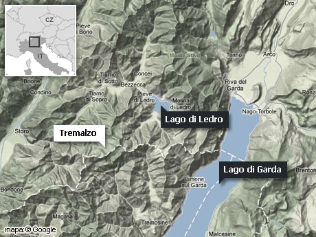 mapka - Tremalzo, Lago di Garda
