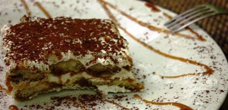 Tiramisu v restauraci Leonessa v Brn