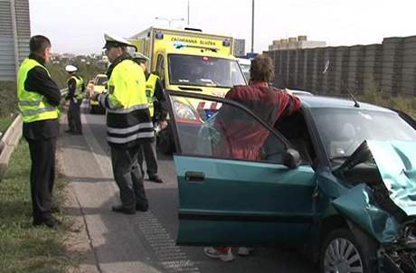 Na Jiní spojce se v Praze stane nejvíc nehod. Ilustraní foto