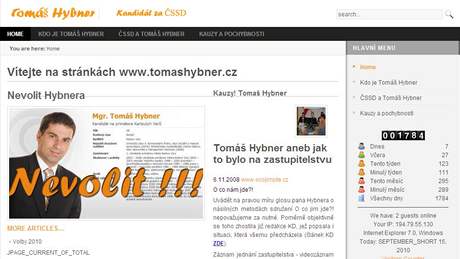 Úvodní strana www.tomashybner.cz