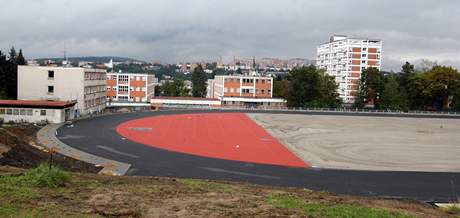 Opravený Stadion mládee ve Zlín.