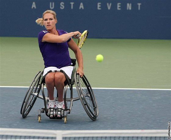 Nizozemská handicapovaná tenistka Esther Vergeerová.
