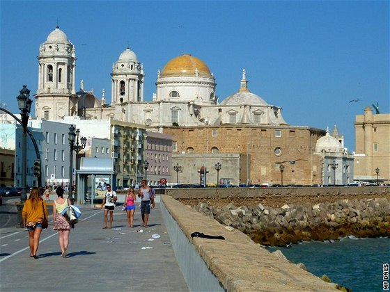 Catedral de Santa Cruz. Nová katedrála, panlsky Catedral Nueva. Je nedaleko pláe a stojí kousek od své pedchdkyn.