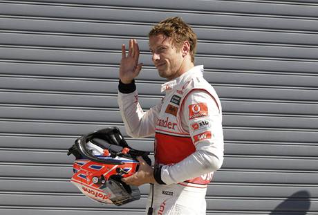 Druh mu kvalifikace na Velkou cenu Itlie Jenson Button ze stje McLaren zdrav divky.
